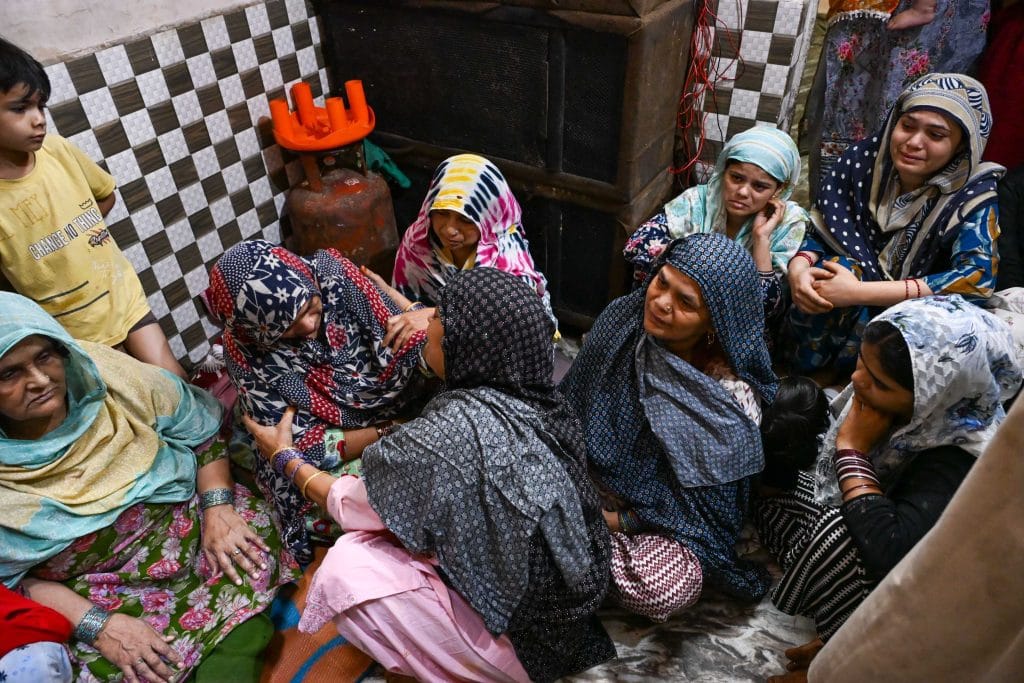 Family and neighbours have gathered at Mohammad Ghulfam's house in Sanjay Colony in Agra’s Tajpur | Suraj Singh Bisht | ThePrint