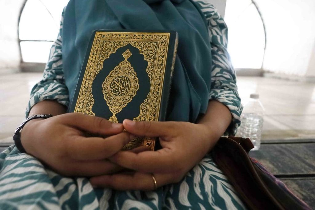 woman in a mosque 
