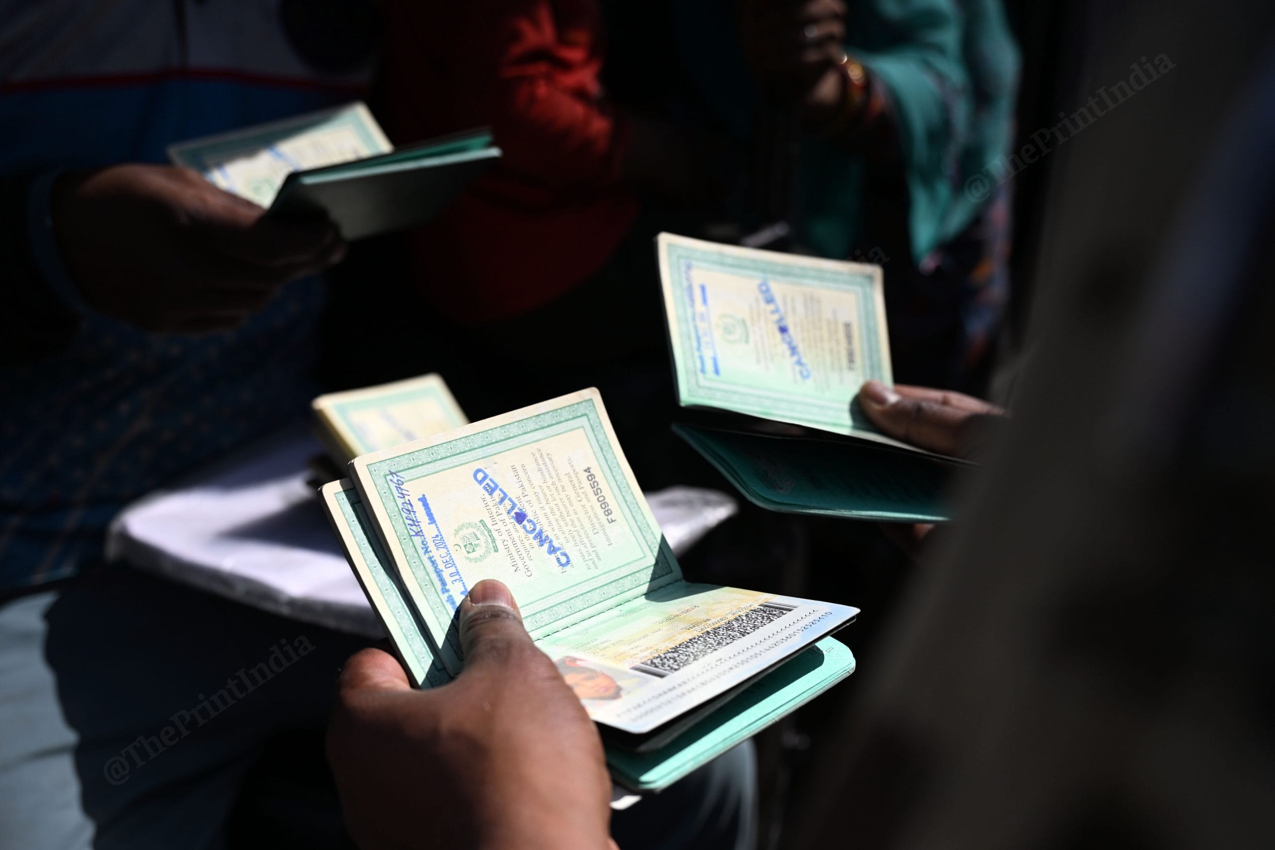 BSF personnel checking the passports of Pakistani citizens | Photo: Suraj Singh Bisht, ThePrint