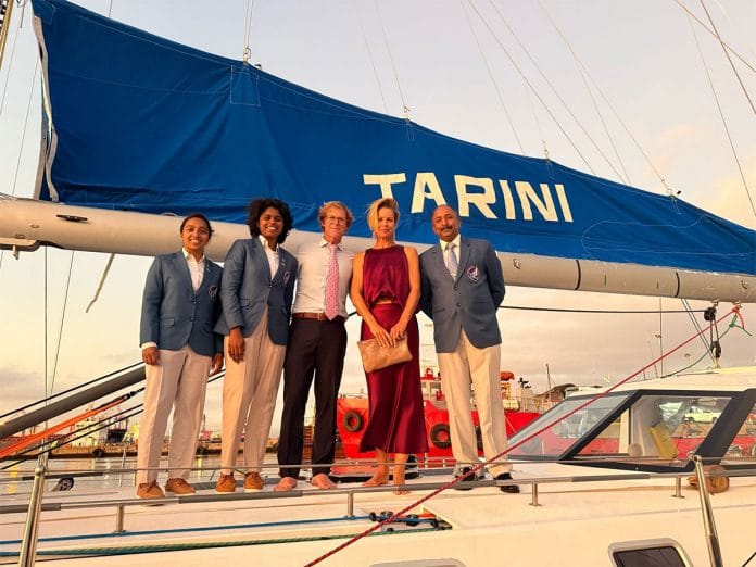 INSV Tarini flagged off from Cape Town for final leg of Navika Sagar Parikrama II Expedition