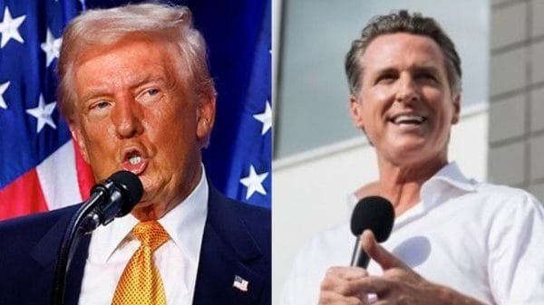US President Donald Trump (left), California Governor Gavin Newsom (right) | Credit: Reuters, X/@GavinNewsom