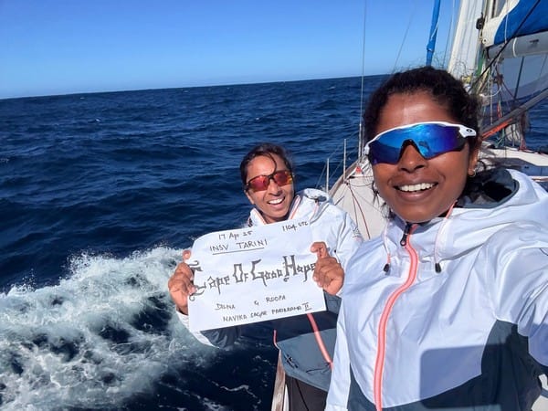 Indian vessel Tarini homeward bound after Navika Sagar Parikrama II