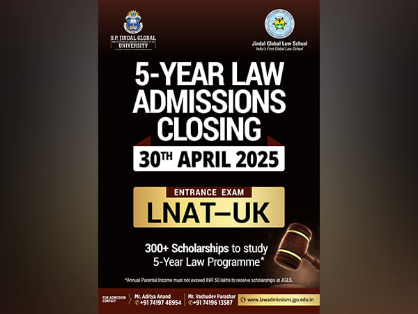 Jindal Global Law School (JGLS) Admissions Close on 30th April' Students Must Take LNAT-UK Test