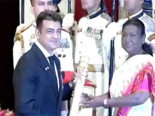 Actor Ajith honoured with Padma Bhushan, his family attends prestigious ceremony