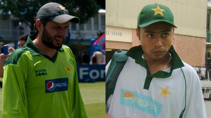 Former Pakistani cricketers Shahid Afridi and Danish Kaneri. | Wikimedia Commons