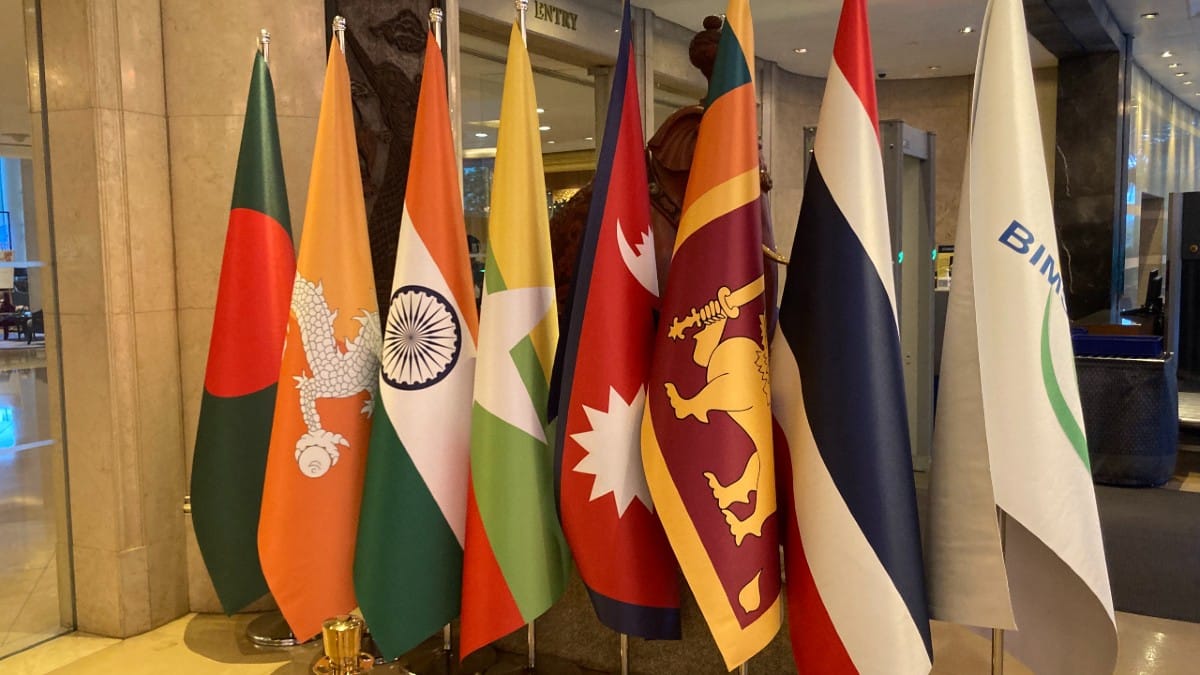BIMSTEC member states' flags at the summit | Keshav Padmanabhan | ThePrint