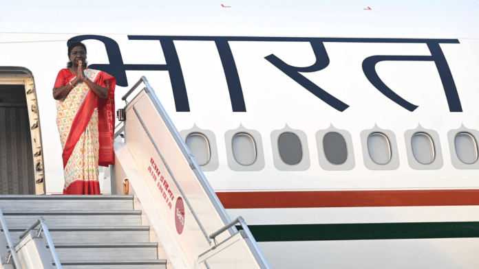 President Droupadi Murmu departs for Vatican City to attend the State Funeral of HH Pope Francis | X/@rashtrapatibhvn