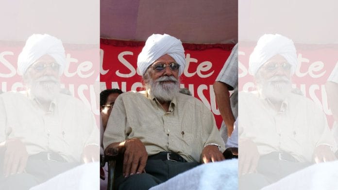 File photo of the late Harkishan Singh Surjeet | Wikimedia Commons