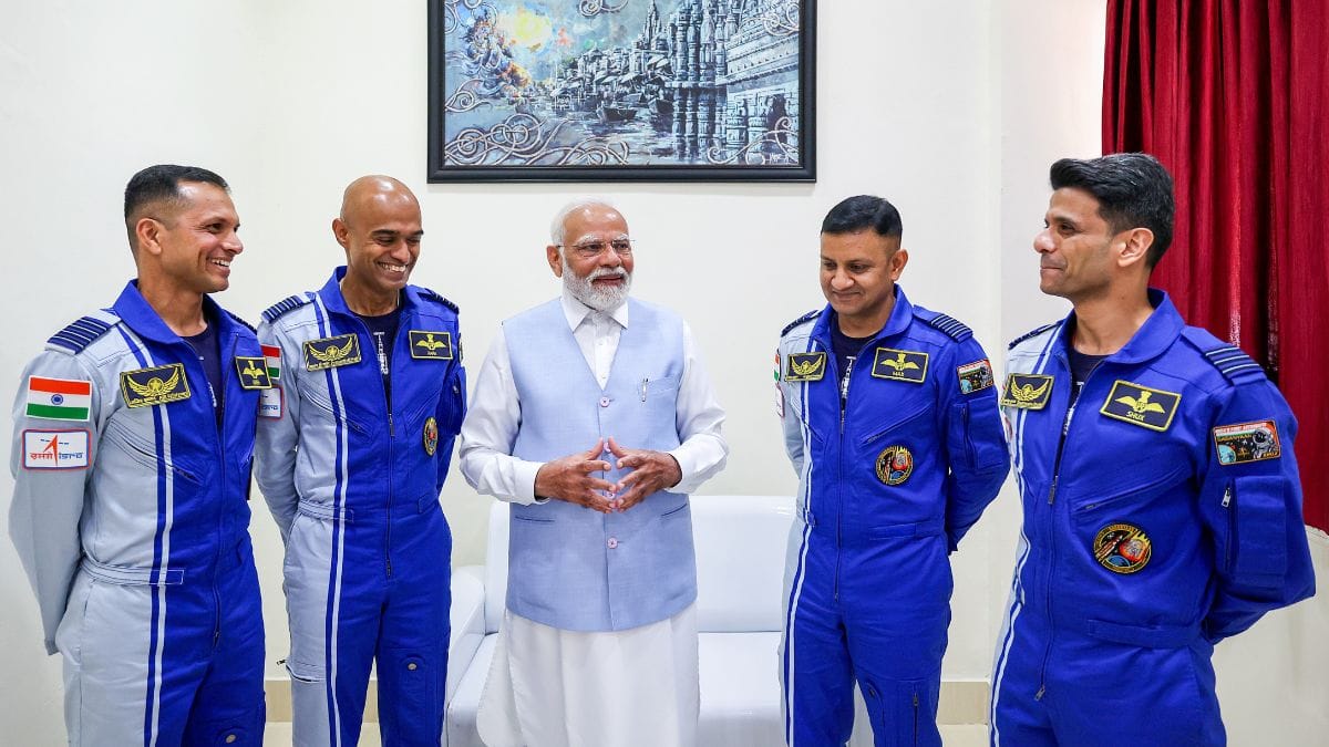 Gaganyaan astronaut designates with Prime Minister Narendra Modi | ANI