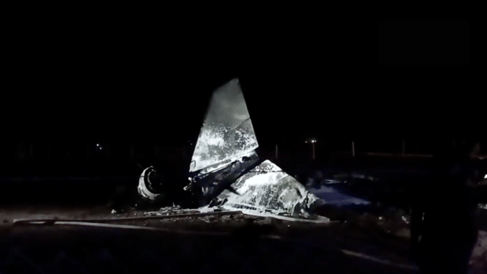 A Jaguar fighter aircraft crashes in Jamnagar, Gujarat | Screengrab from ANI video