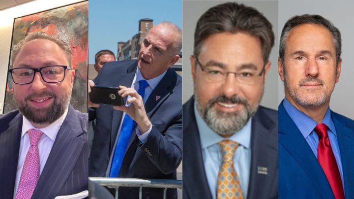 (L-R) Jason Miller, Keith Schiller, George Sorial and Robert W. Seiden