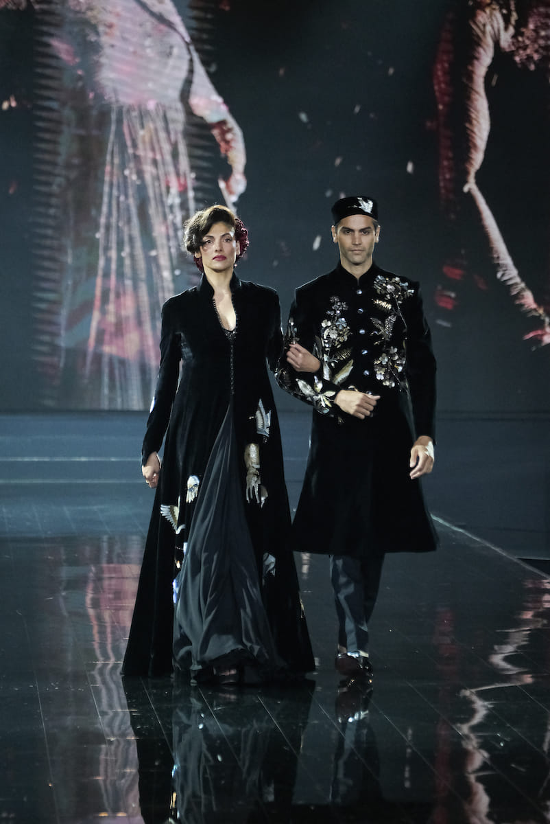 Models during the GALA show wearing Rohit Bal | Perfect Shadows / FDCI x Lakme Fashion Week / RISE Worldwide