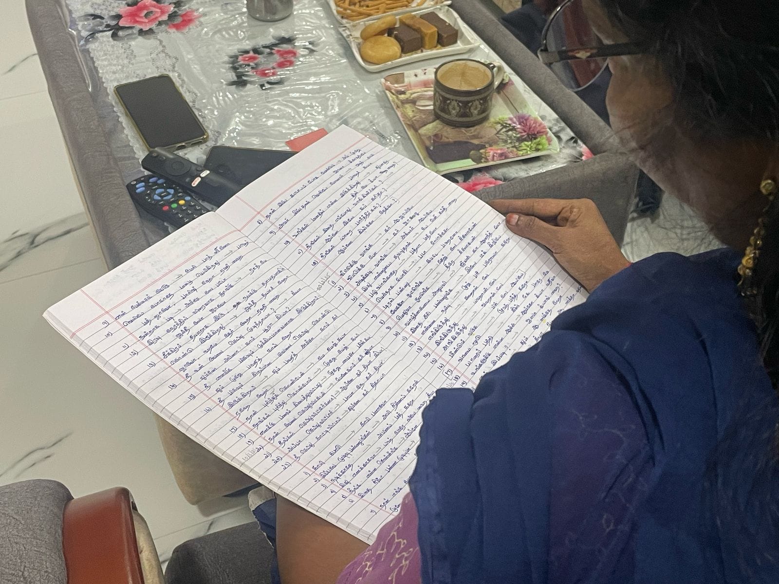 Latha Naidu, 48, teaches online spoken Hindi to children in Tamil-medium CBSE schools | Photo: Udit Hinduja, ThePrint