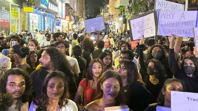 Protests in central Malé | By special arrangement