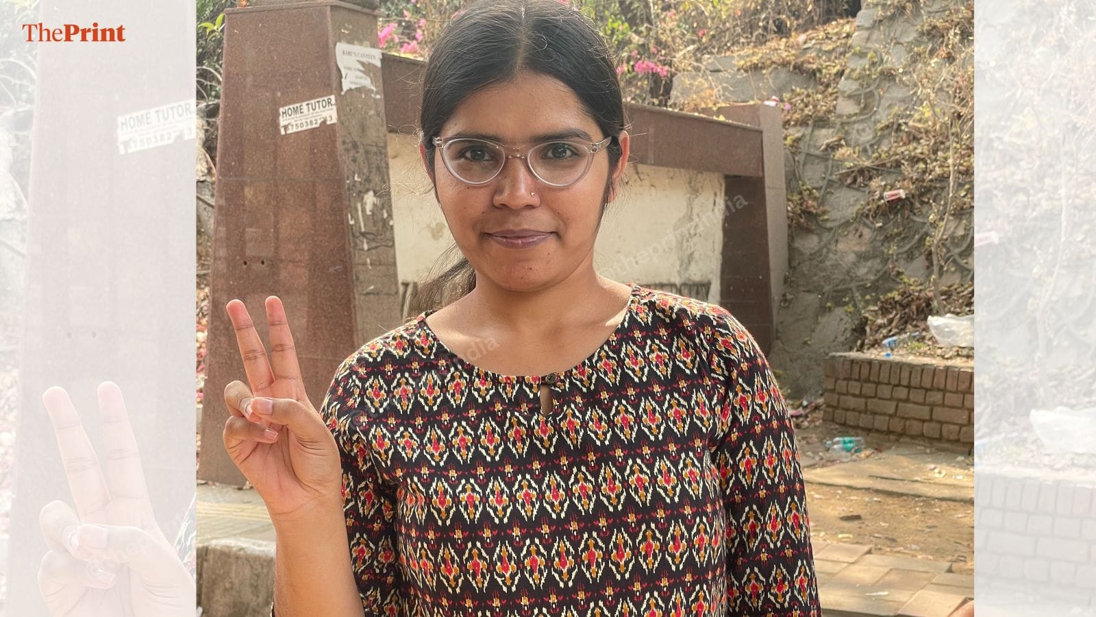 Manisha, from DSF, who won the vice president post in the central panel. | Kartikay Chaturvedi | ThePrint