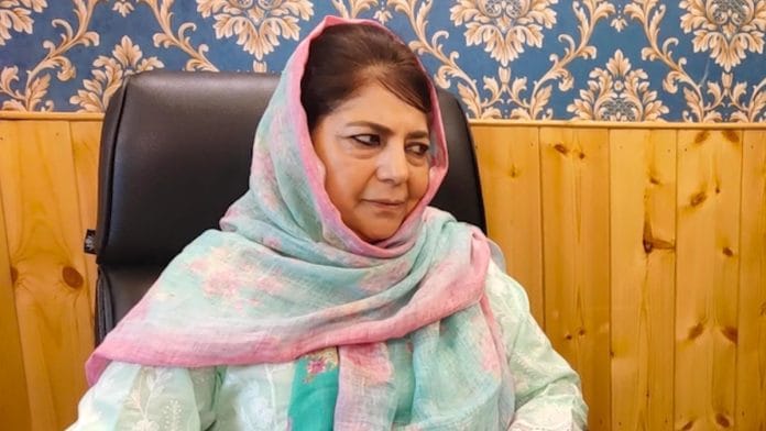 PDP chief Mehbooba Mufti in conversation with ThePrint