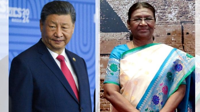 President Droupadi Murmu and her Chinese counterpart Xi Jinping. | ANI