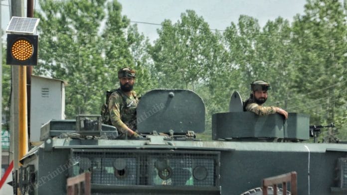 Security has been increased across Kashmir Valley after the Pahalgam attack. | Praveen Jain | ThePrint