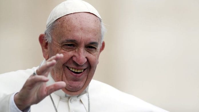 Pope Francis waves as he arrives to lead the weekly audience in Saint Peter's Square at the Vatican, on 21 October 2015. | File Photo | Alessandro Bianchi | Reuters