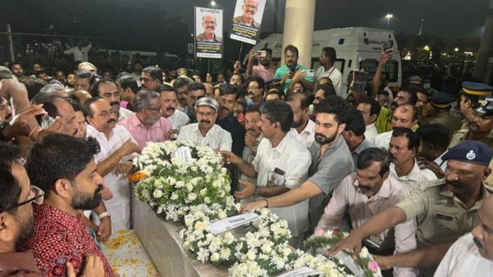 Pahalgam terror attack victim Ramachandran's body reaches Kerala | X/@GeorgekurianBjp