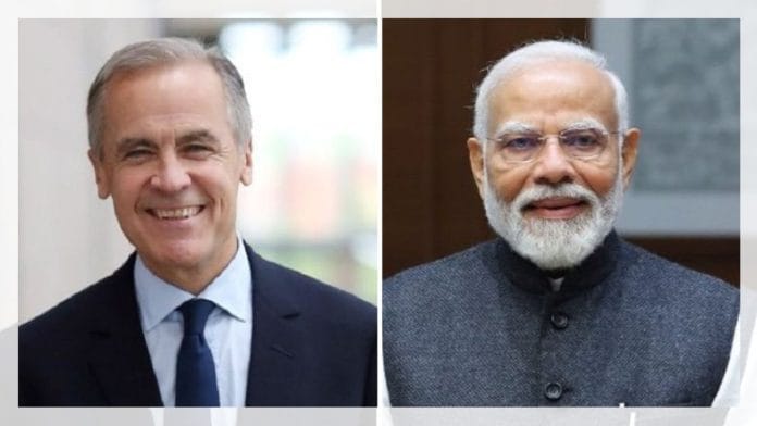 Mark Carney and Narendra Modi | X