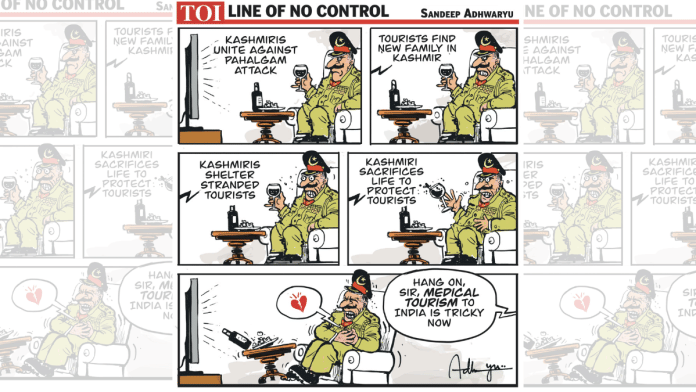 Sandeep Adhwaryu for the Times of India | X\@CartoonistSan