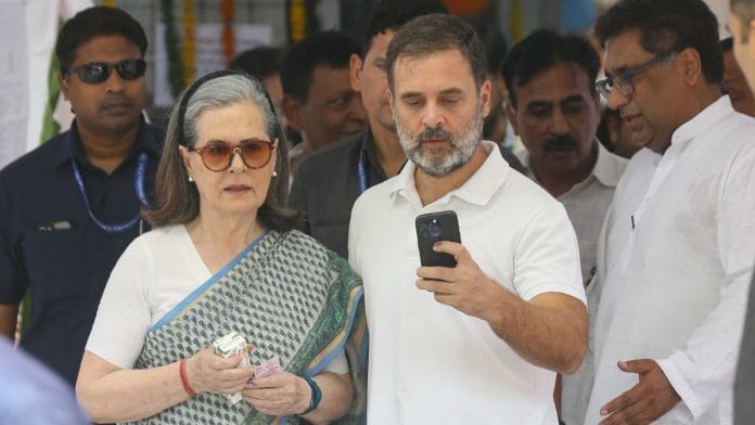 File photo of Sonia Gandhi and Rahul Gandhi | Suraj Singh Bisht | ThePrint