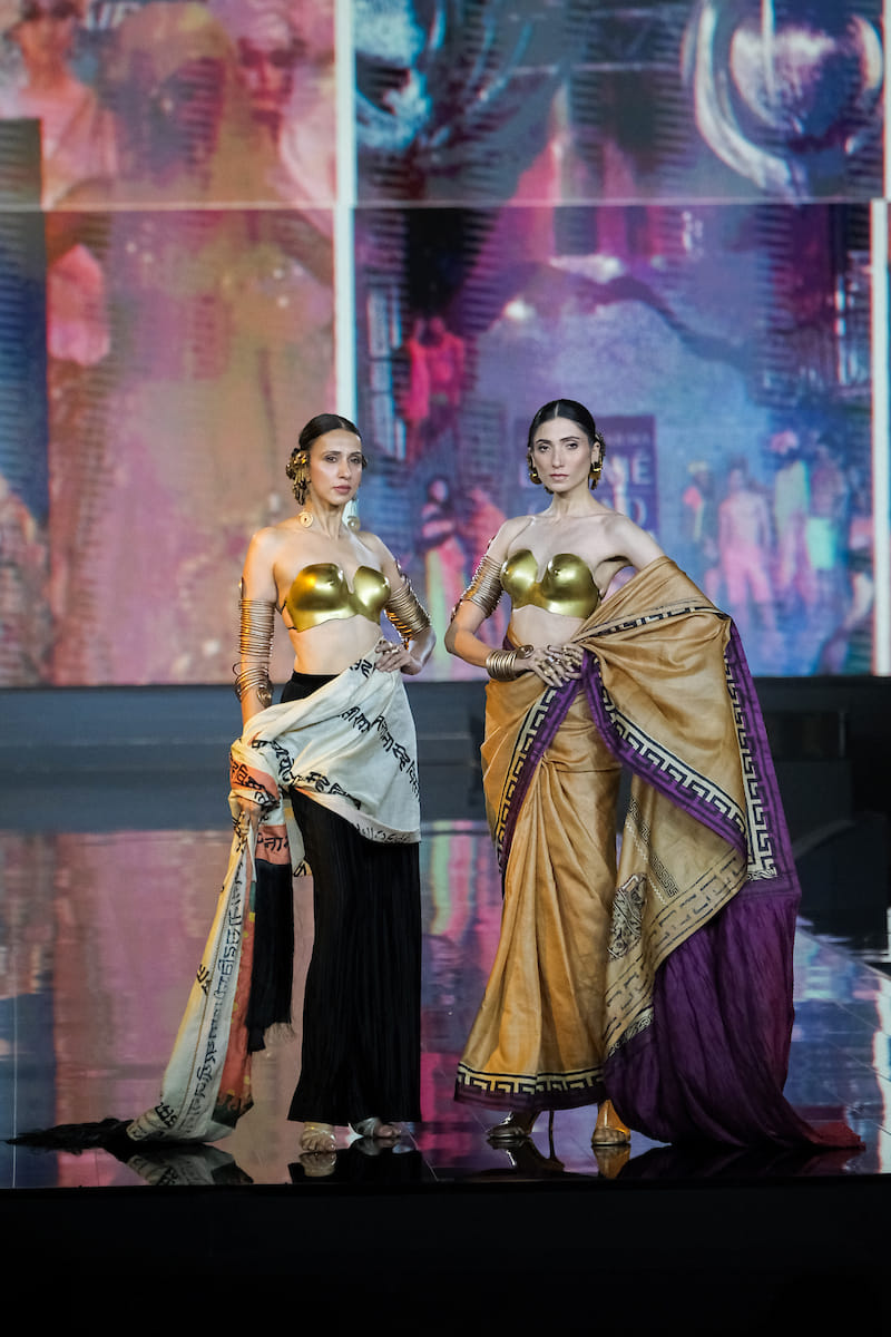 Suneet Verma's metallic breast plate look | Special arrangement