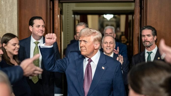 President Donald Trump at the US Capitol in Washington | Photo: ANI