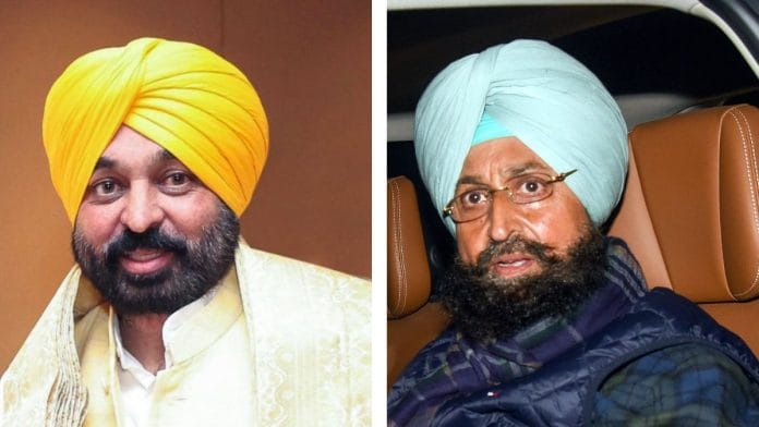 Punjab CM Bhagwant Mann and Leader of Opposition & Congress leader Partap Singh Bajwa | ANI