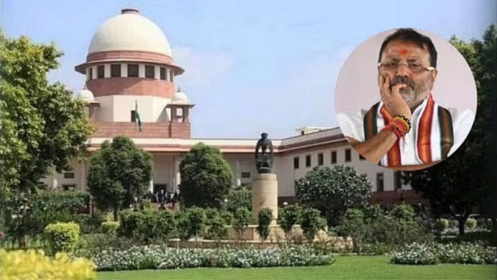 File photo of SC and BJP MP Nishikant Dubey