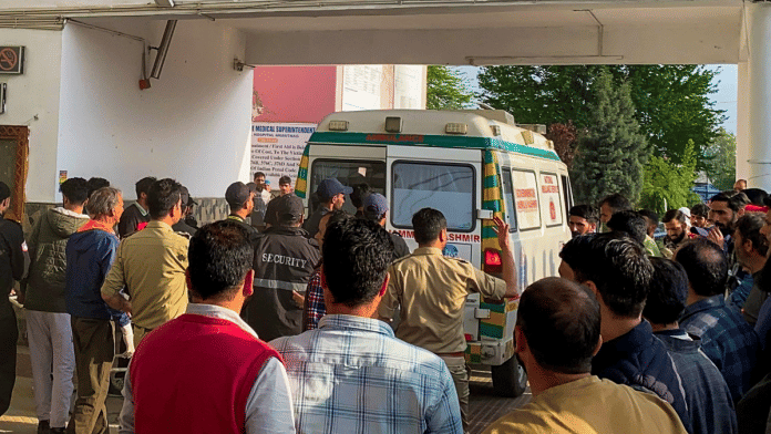 Ambulance brings those injured in Pahalgam terrorist attack to a hospital in J&K | PTI