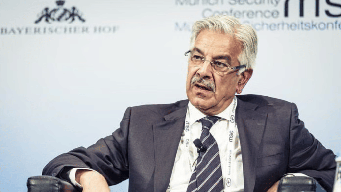 File photo of Pakistan Defence Minister Khawaja Asif | Commons