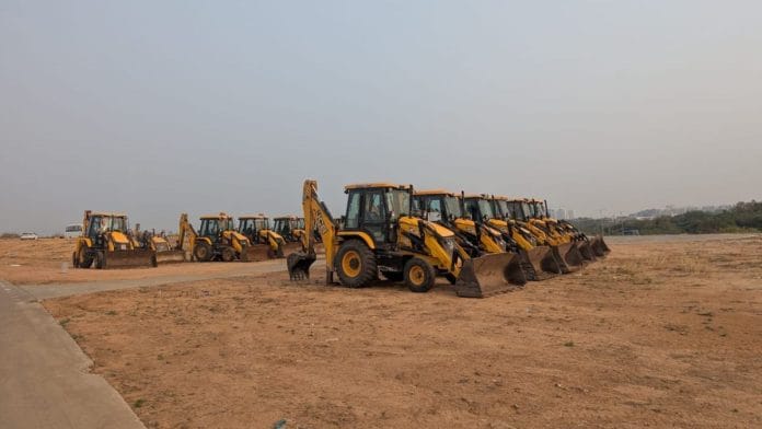 Bulldozers flattened 400-acre stretch in Kancha Gachibowli on 31 March 2025 | By special arrangement