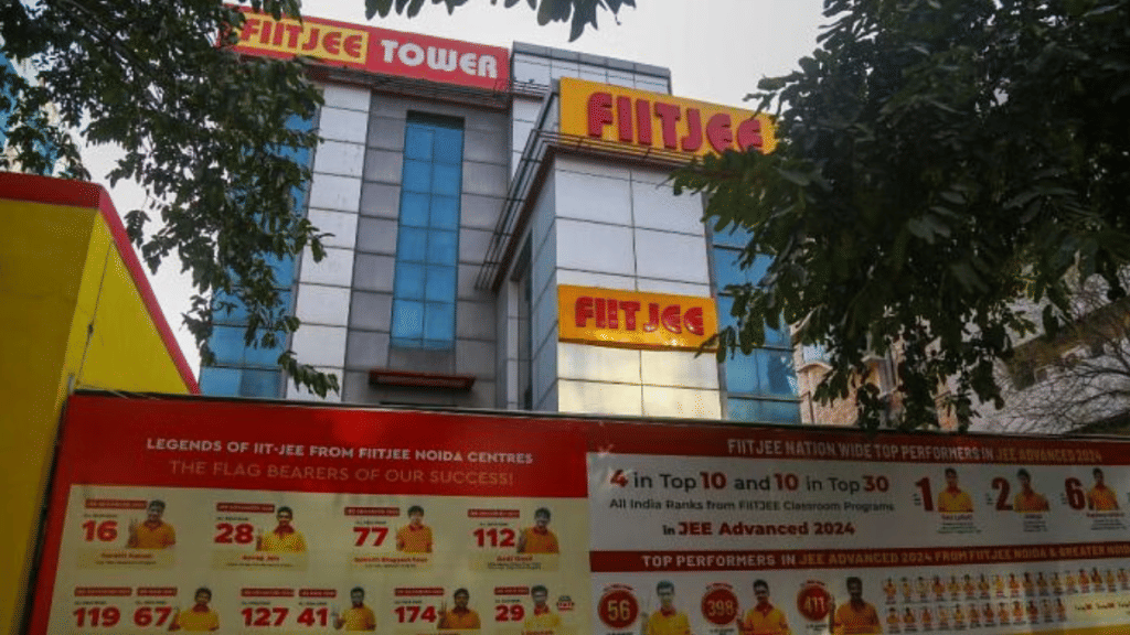 File photo of closed FIITJEE centre in Noida | Suraj Singh Bisht | ThePrint