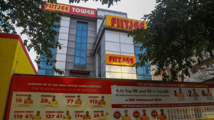 File photo of closed FIITJEE centre in Noida | Suraj Singh Bisht | ThePrint