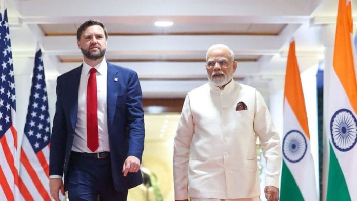 US Vice President Vance with PM Modi | X/@narendramodi