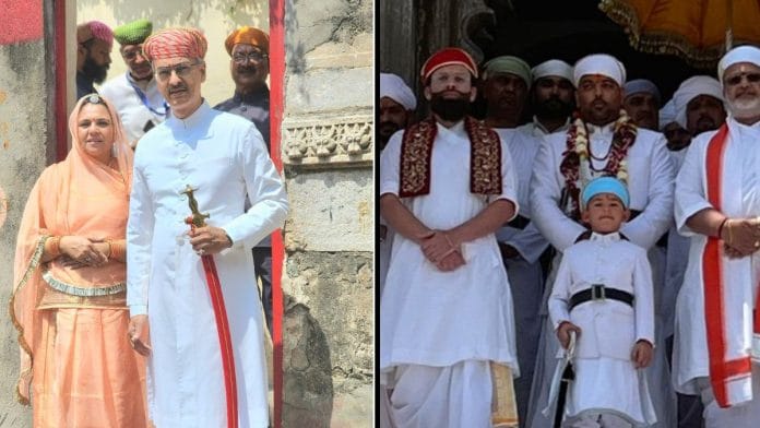 File photos of Vishvaraj Singh (L) and Lakshyaraj Singh (R)