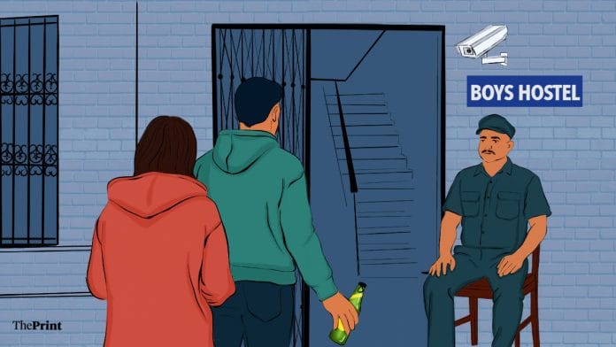 Campus sex life in India representative illustration
