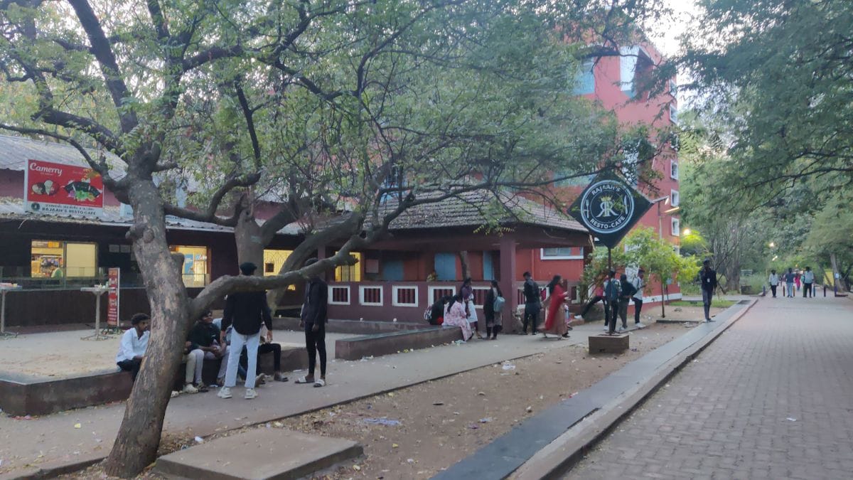 The canteen at American College in Madurai. Students here refuse to learn Hindi, saying there are enough jobs in Tamil Nadu for them | Photo: Udit Hinduja, ThePrint