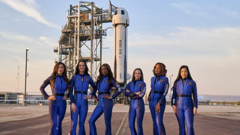 Bezos’ all-woman spaceflight is pure farce. How does a male midlife crisis empower women?