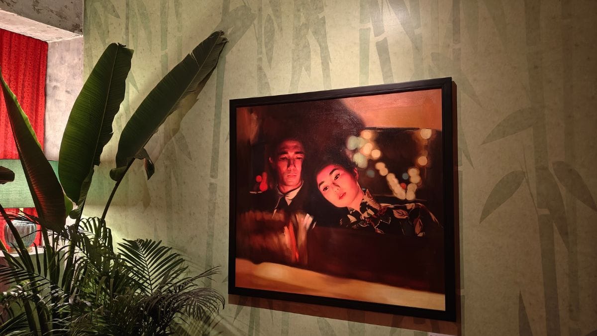 Varad Bang's painting at the exhibition | Tina Das, ThePrint