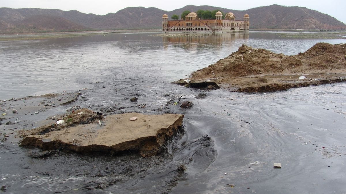 The old state of Man Sagar Lake and Jal Mahal | Special Arrangement