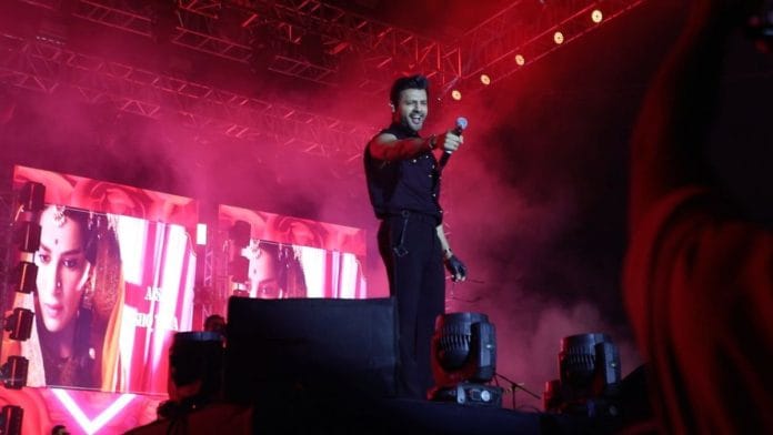 Stebin Ben, decked up in his all-black drip, performed some of his popular tracks as well as that of Shah Rukh Khan and Salman Khan | ThePrint