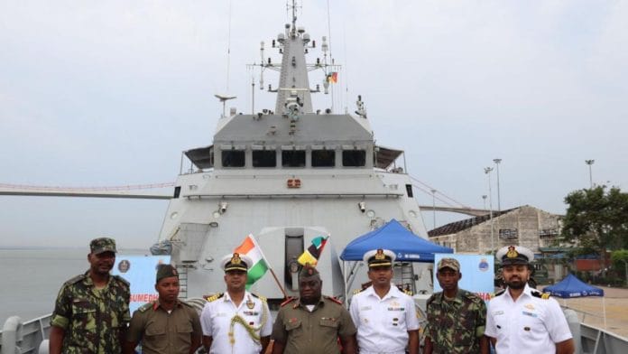 File photo of INS Sumedha in Mozambique | X/ @indiannavy