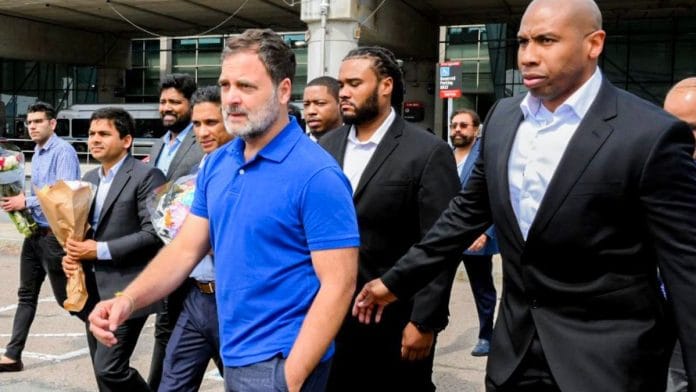 Lok Sabha LoP and Congress MP Rahul Gandhi in Boston, US | Photo: ANI