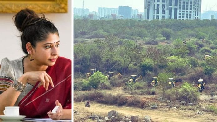 IAS officer Smita Sabharwal and Telangana govt's bulldozer action | X: @SmitaSabharwal/@KTRBRS