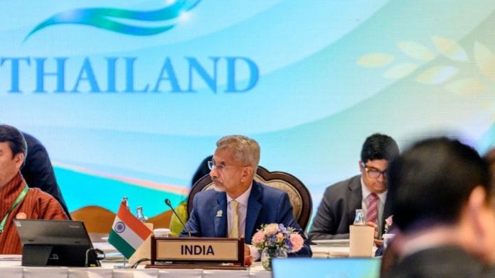 External Affairs Minister S. Jaishankar at the BIMSTEC ministerial meet in Bangkok, Thailand | X: @DrSJaishankar