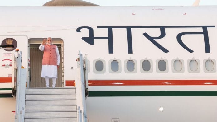 PM Modi departing for Thailand | X: @PMOIndia
