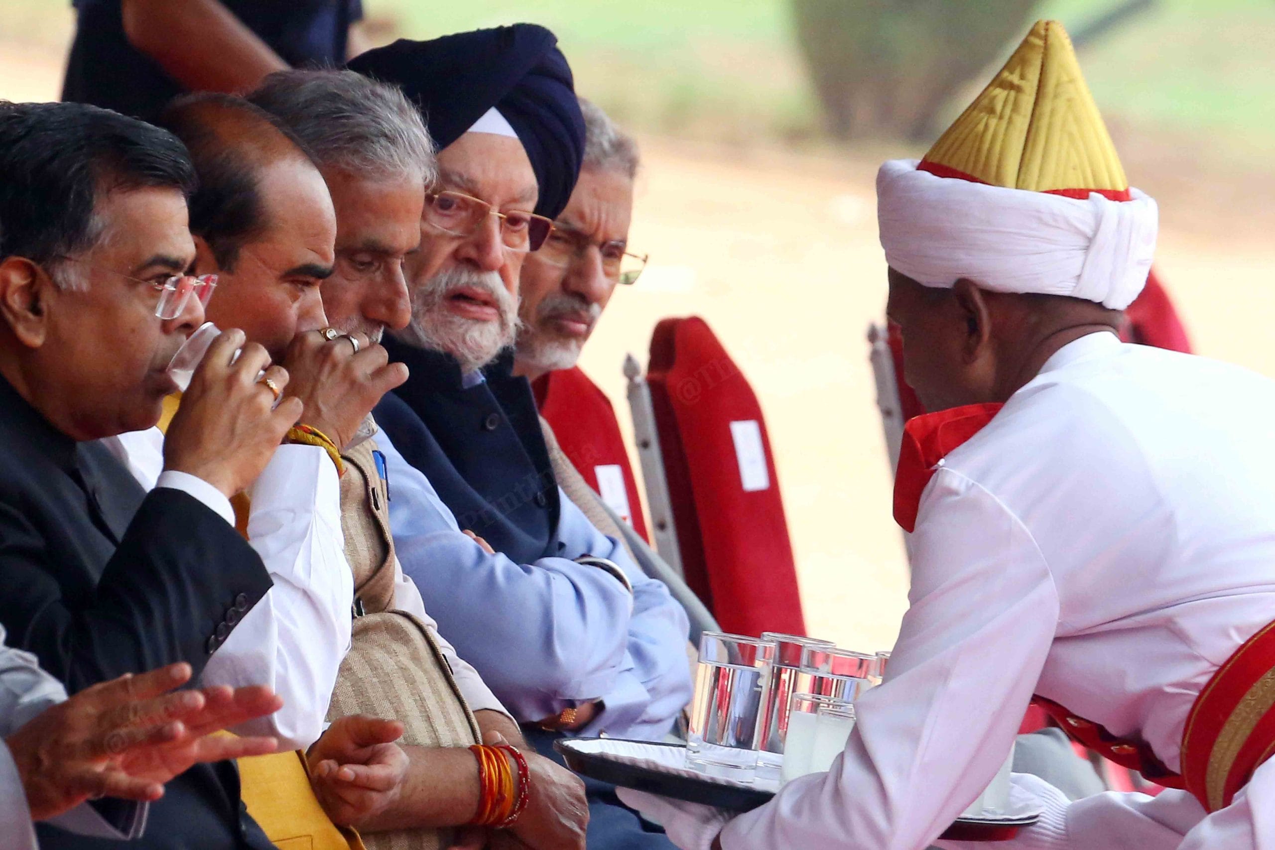 Before the start of the ceremonial reception. | Photo: Praveen Jain | ThePrint